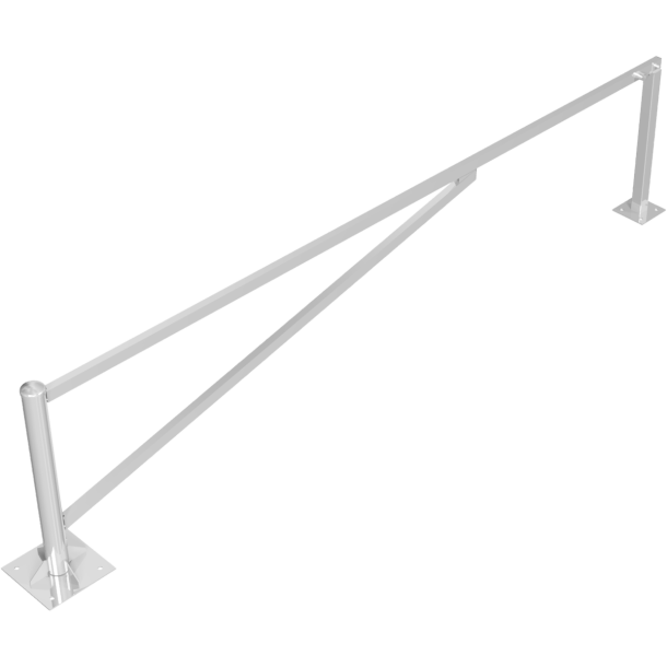 Swing barrier | to be fixed by plugs, hot-dip galvanized | clear width: 4000 mm | with triangular lock